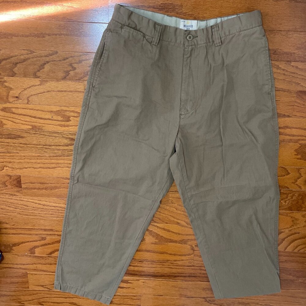 Gap Relax Fit Mens Medium Brown Khaki Cotton Chinos 32x29